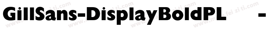 GillSans-DisplayBoldPL 语言英文字体转换